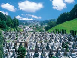 ゆず霊園　高台にある墓域